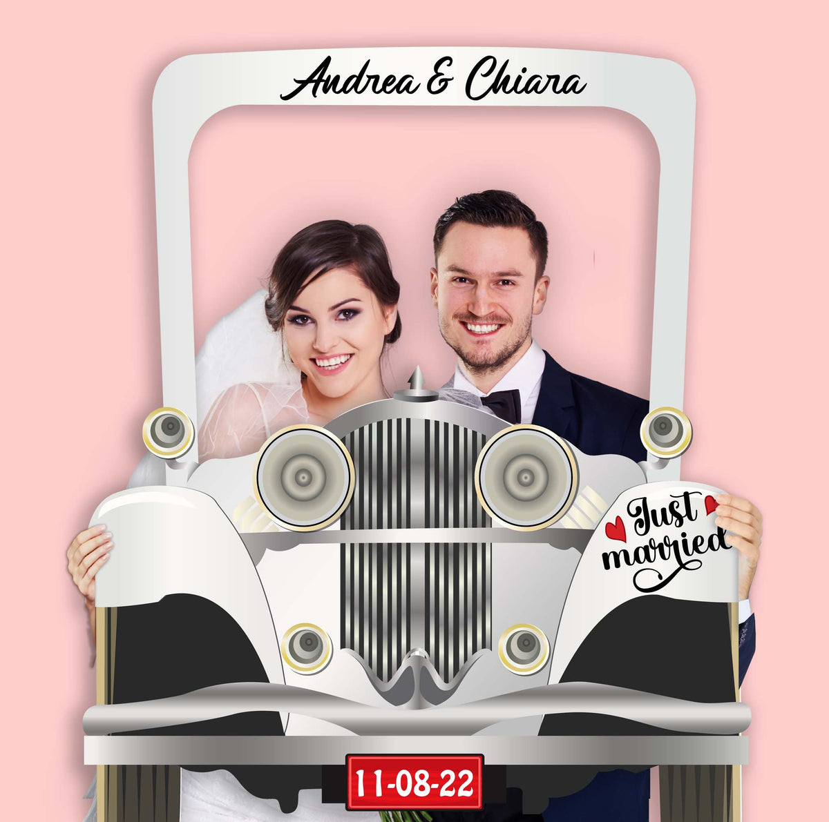 Cornice Photo Booth Wedding Auto Vintage