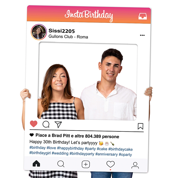 Cornice foto instagram personalizzata